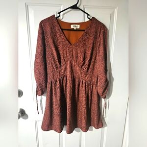 Woman's listicle brown dress large